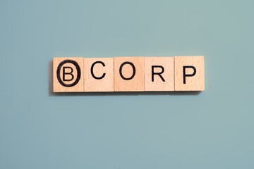 BCorp on blue background 