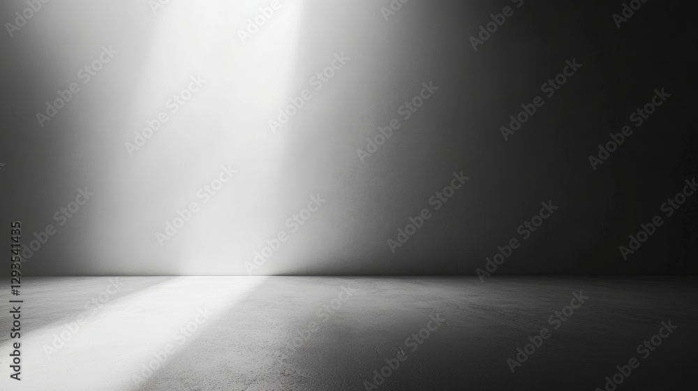 Aufkleber natural light streaming through a window illuminating a room with soft shadows enhancing the calm at