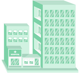 Modern Hospital Building and Healthcare Architecture