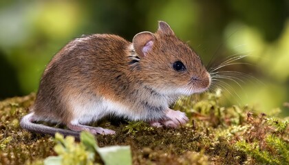 Field Vole Microtus agrestis in Snowy Winter Field at Dawn Closeup Portrayal of the Small Rodent Amidst Frosty Landscape, Bringing a Tranquil and Chilly Atmosphere