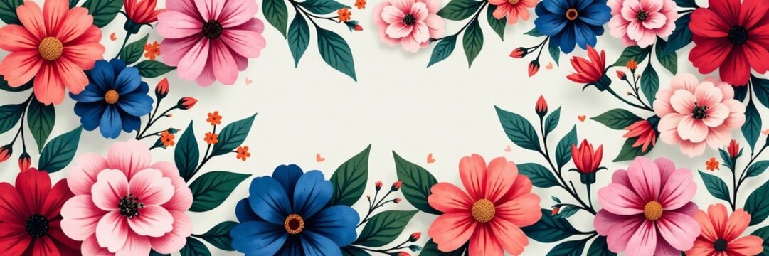 Elegant floral wedding pattern for invitations, classy, floral