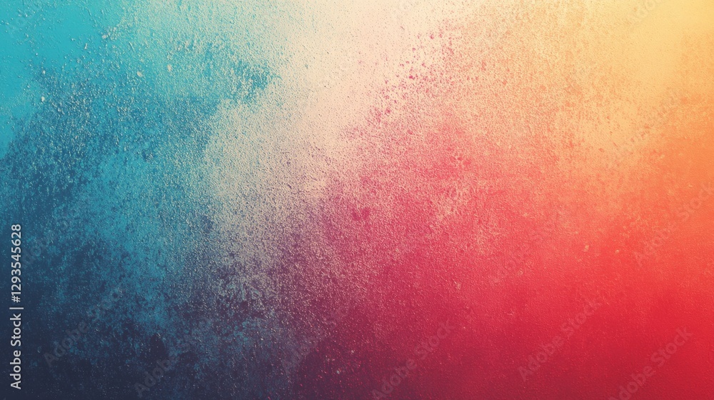 Poster bold red and blue background combining bright colors to create a striking visual experience for crea
