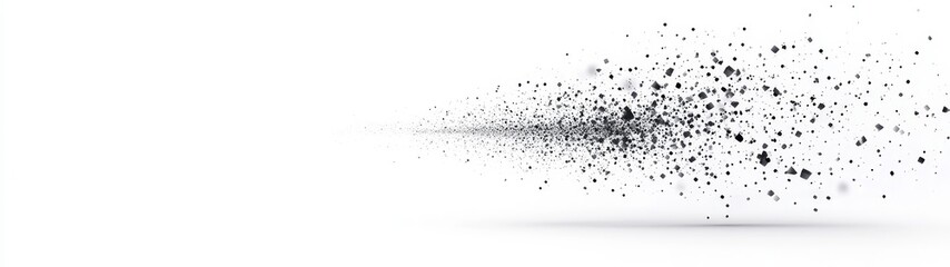 Obraz premium Abstract Dust Particle Motion with White Background and Depth Effect