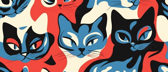Charming group of cats relaxing together in a cozy setting showcasing their unique personalities and expressions