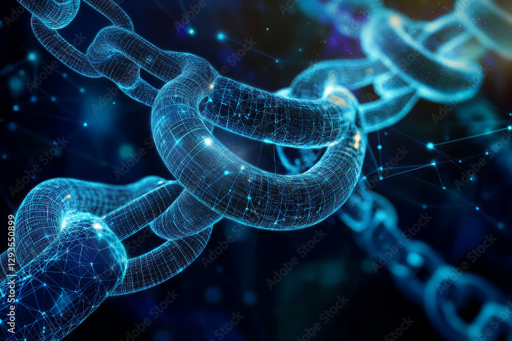 Poster a futuristic quantum ai-powered interface, displaying glowing cybernetic encryption nodes, pulsating