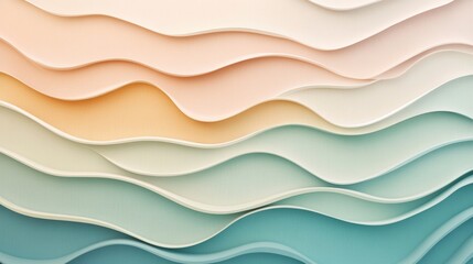 Obraz premium Captivating wave pattern featuring rhythmic curves and flowing lines evoking the graceful movement of water