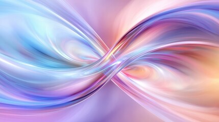 Fototapeta premium Abstract AI consciousness represented as a luminous energy field, pulsating with infinite waves of radiant cyber light