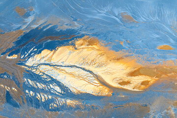 Multicolour Abstract Landscape in Aerial Photography