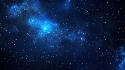 Fototapeta premium Cosmic Nebula Blue Space Clouds