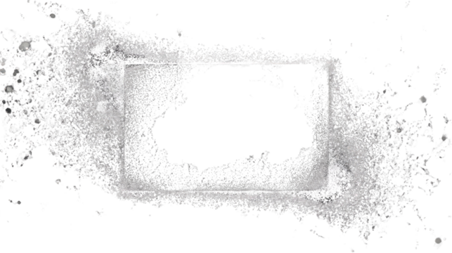 Creative splash effect with white frame highlighting space for text and design elements