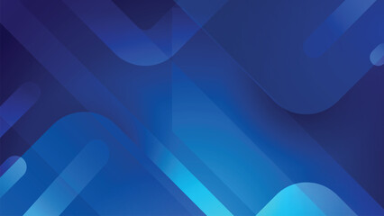 Abstract Blue Wavy Background with Gradient, Digital Art, Modern Design