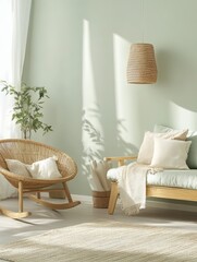 A Modern Interior Design Scene in a Cozy Living Room