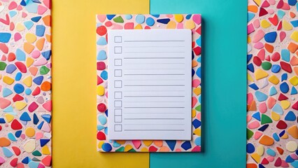 Colorful Planner Daily Weekly To Do List Template Abstract Terrazzo Mosaic Flat Design Social Media Story Banner