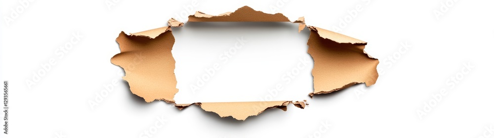 Aufkleber torn paper frame for creative backgrounds and design projects