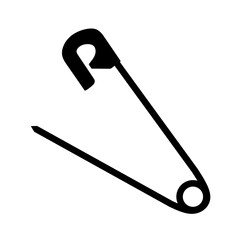 safety pin icon vector with simple design. pin icon