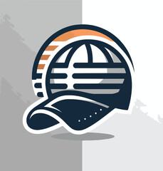 vector image of a sport hat