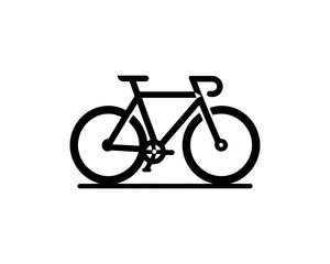 bicycle isolated on white background