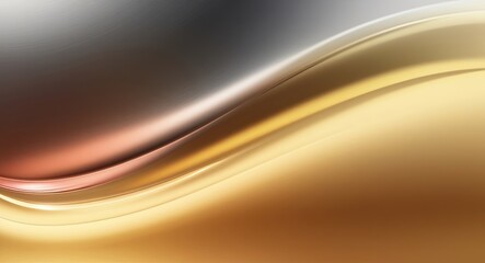 Abstract background featuring flowing gold and silver metallic textures design