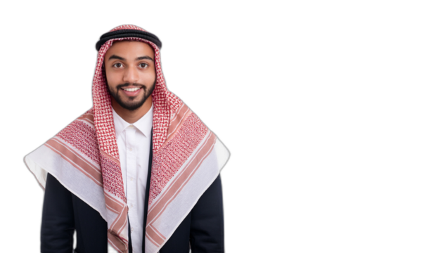 Portrait of smiling young middle eastern man