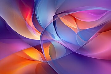 Fototapeta premium Abstract swirling vibrant colors