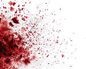 Fototapeta premium Exquisite cherry blossoms in full bloom, their vibrant pink petals contrasting beautifully with the pristine white background