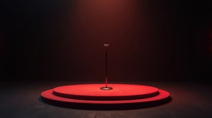 TED-Style Talk Stage in a Professional Studio Setting