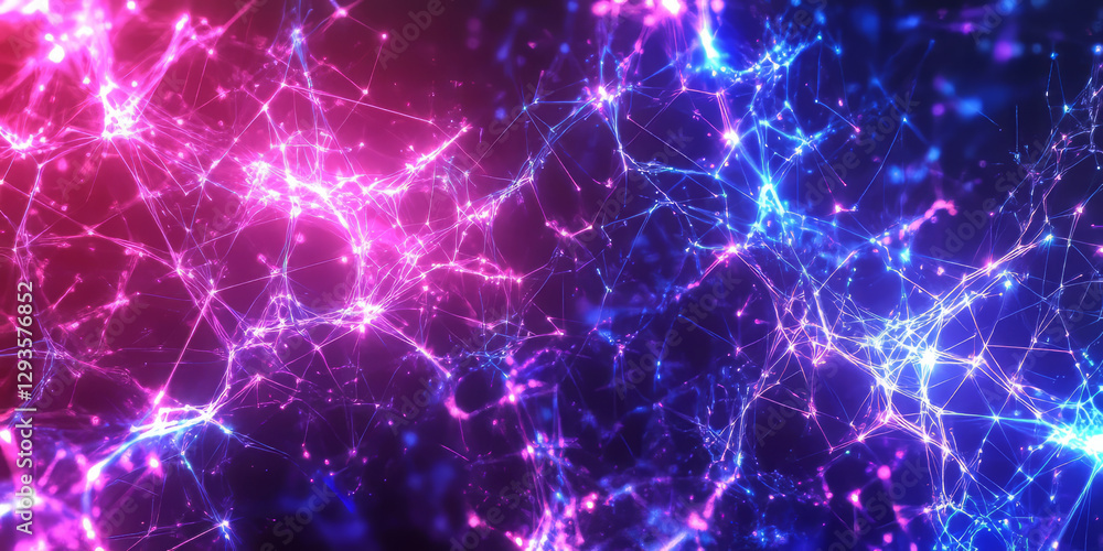 Poster a mesmerizing futuristic quantum ai-driven brain simulation, featuring glowing holographic neurons, 