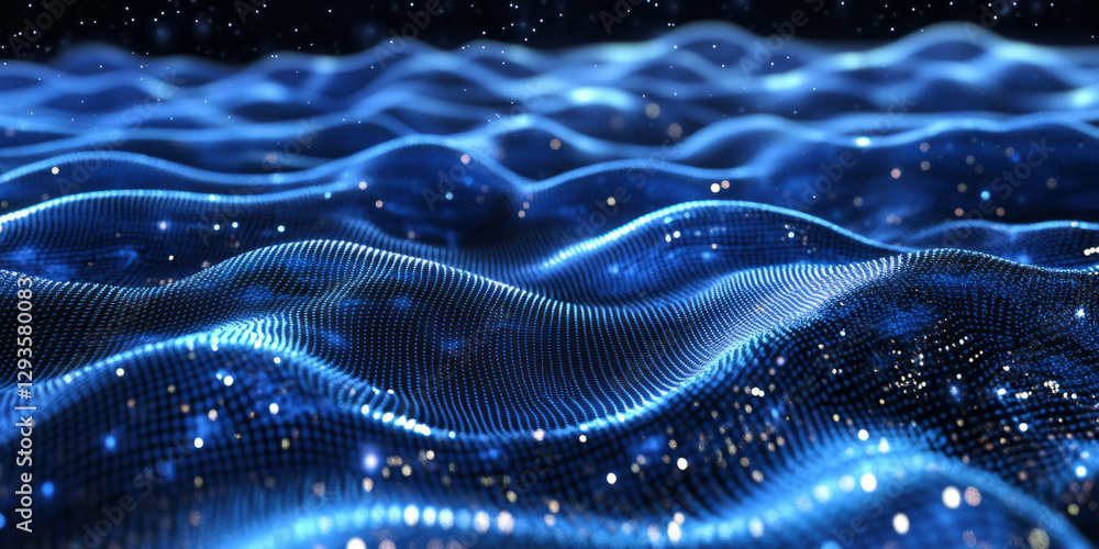 Poster a sleek futuristic abstract background featuring radiant streams of liquid light, dynamically flowin