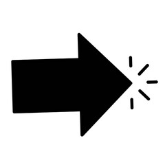 Black arrow icon vector. Cursor icon. 