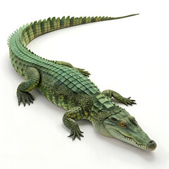 Naklejka premium 3D Realistic Crocodile