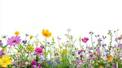 spring flowers border