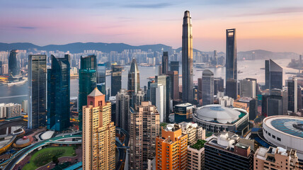 towering skyscrapers and a magnificent urban skyline that showcase the city's architectural magnificence and thriving economy