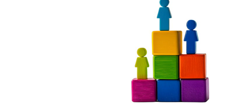 DEI diversity equality and inclusion symbol Concept terms DEI diversity equality and inclusion on blocks Attractive white background Business DEI diversity equality and inclusion theme Copyspace