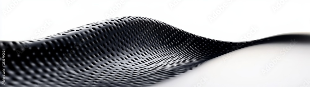 Aufkleber abstract black wave pattern texture on light background surface