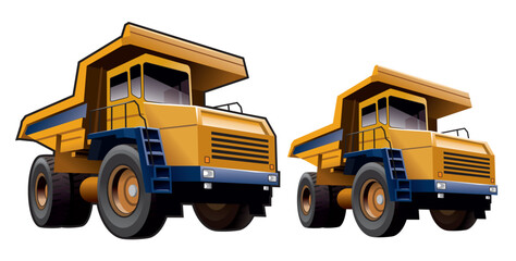 Heavy duty Dump Truck illustration 