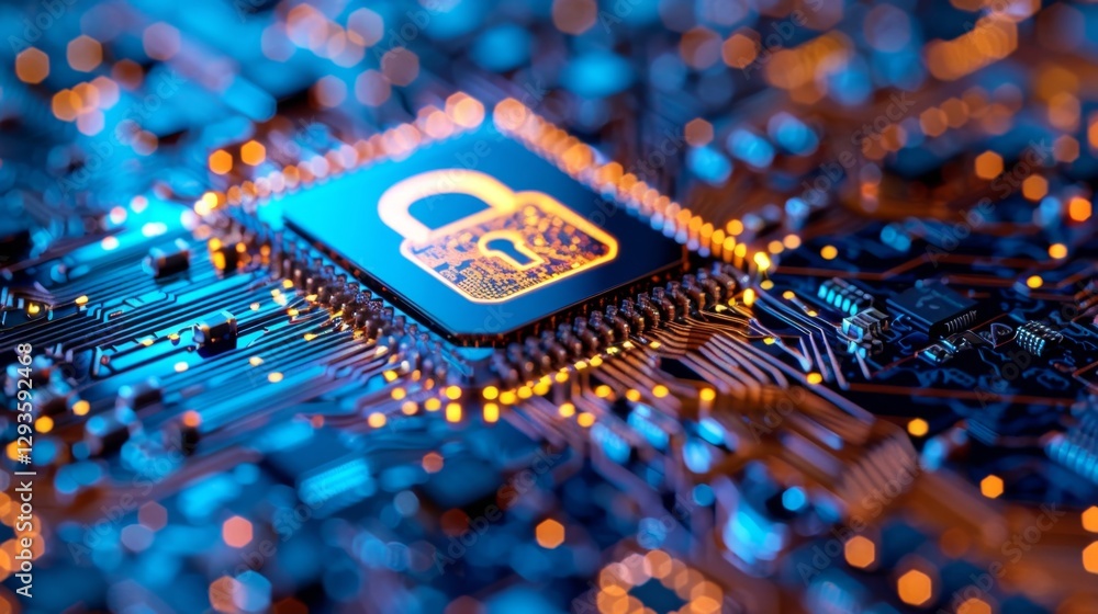 Poster advanced technology used to enhance cybersecurity through intric