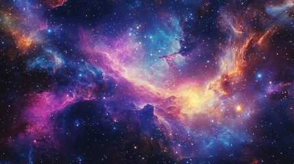 Fototapeta premium Colorful Nebula in Deep Space