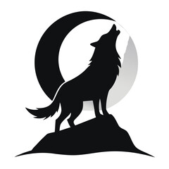 Howling Wolf silhouette