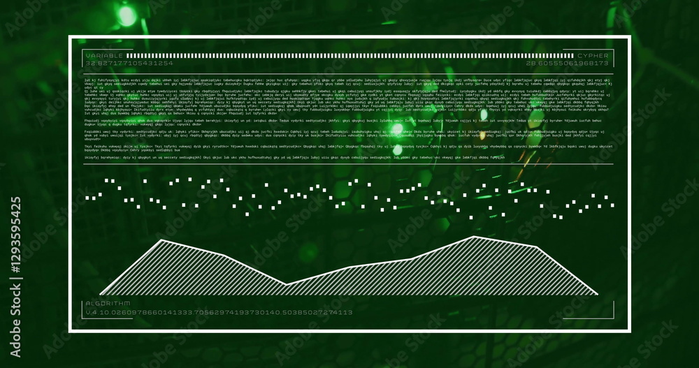 Poster image of digital data processing over computer servers