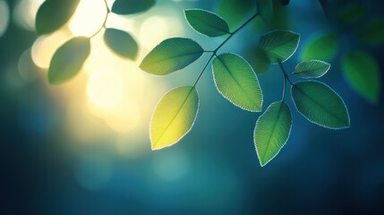 Fresh Leaves in Sunlight, Forest