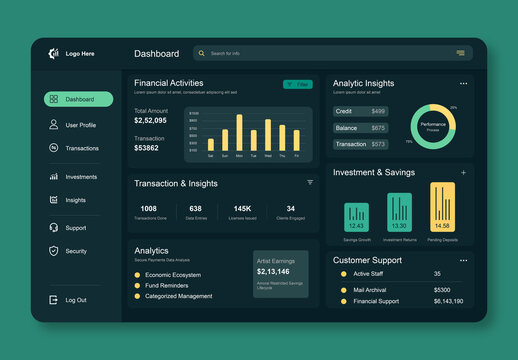 Banking Dashboard Design