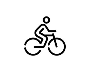 Obraz premium silhouette of a bike