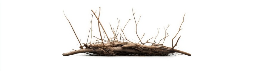 Natural Twisted Branches Creating Organic Artistic Visual Display