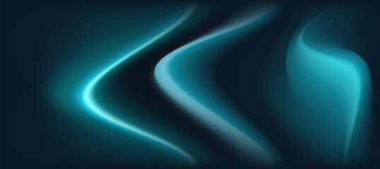 Minimalist abstract background , blue neon lights blurry background for presentation branding or business template