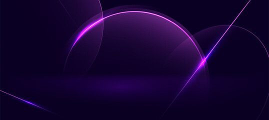 Abstract glowing neon lines technology, Polygon elegant diagonal striped neon background vector for presentation products or website background EPS 10