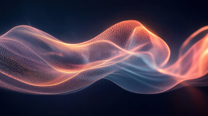Fototapeta premium An artistic representation of swirling, radiant light trails forming a delicate, hypnotic spiral
