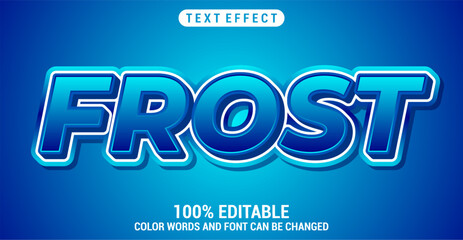 Editable Frost text style effect