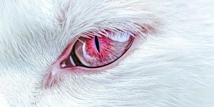 Cat's eye with a pinkish hue