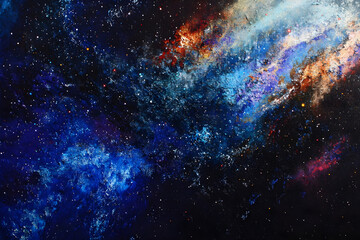 Naklejka premium Galaxy Background