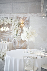 wedding table setting